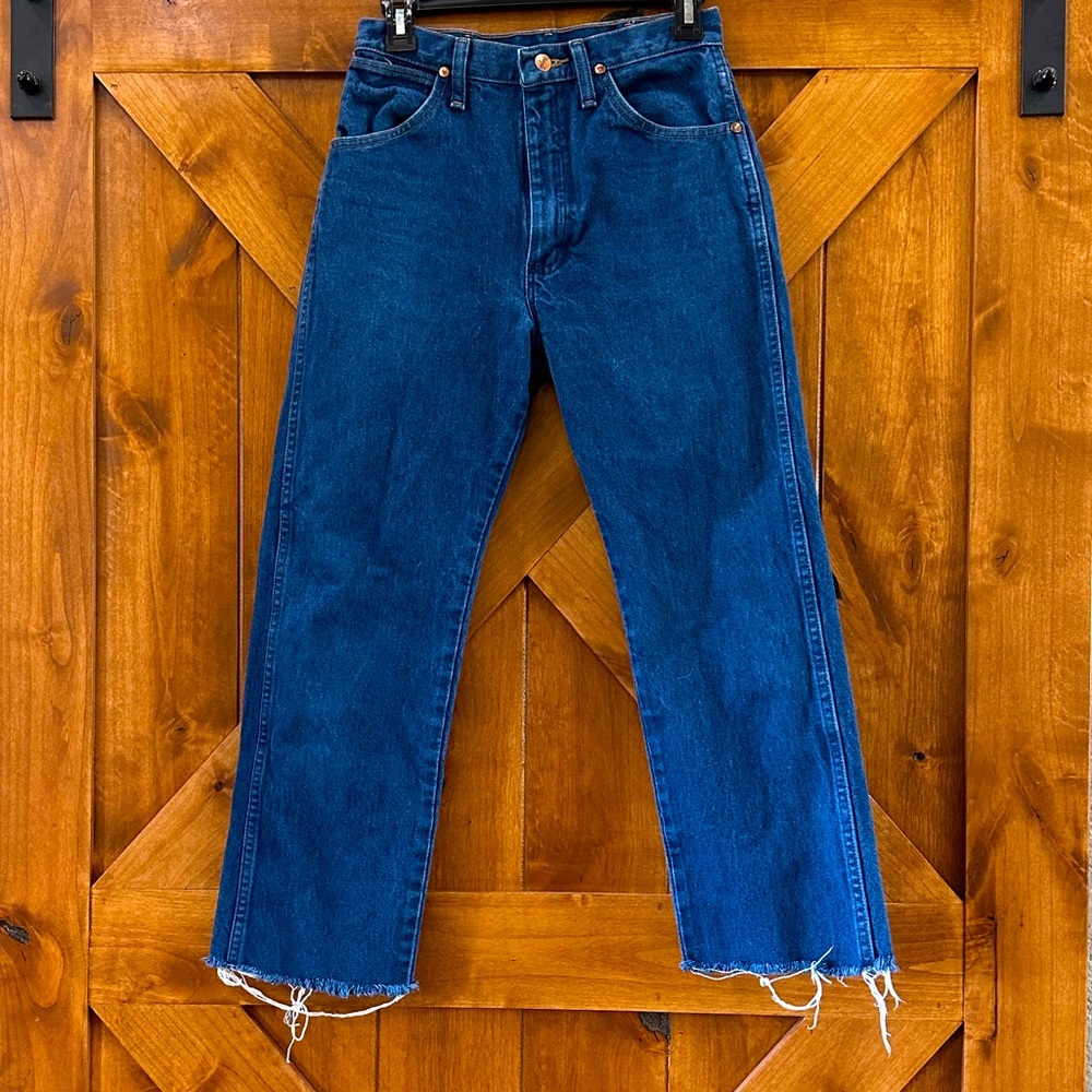Vintage Wrangler cropped straight leg jeans
